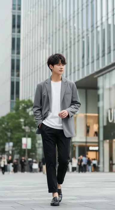 Blazer with Casual Pants