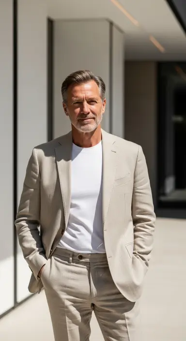 Casual Suit Without the Tie