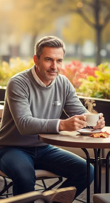 Crewneck Sweater and Jeans