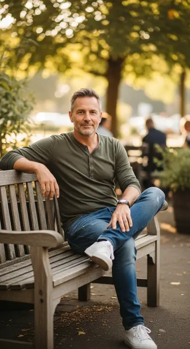 Henley Shirt with Jeans