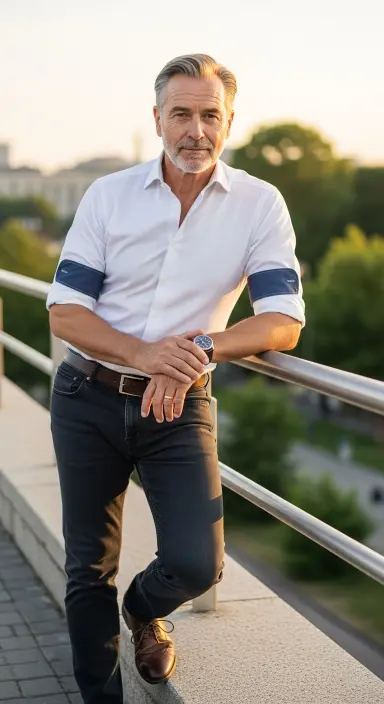 Oxford Shirt with Dark Jeans