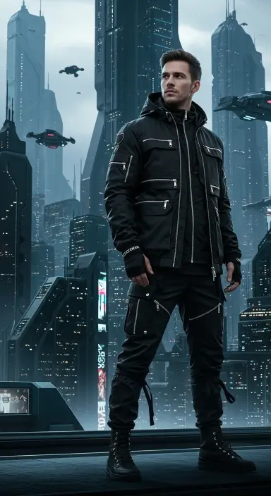 Techwear Street Look for the Future