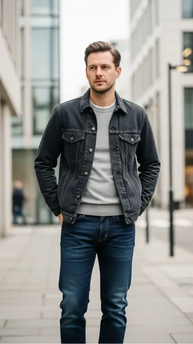 Dark Denim with Minimal Layers