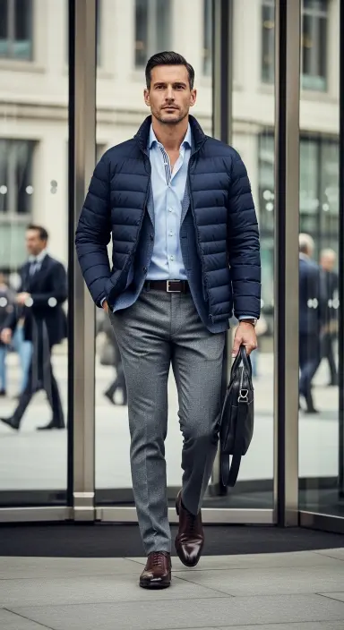 Layered Workwear Look