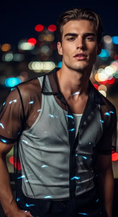 Sheer Shirt Over Tank