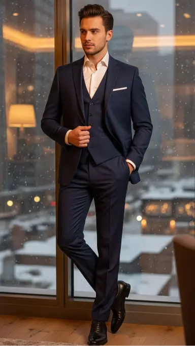 Three-Piece Suit for Extra Warmth