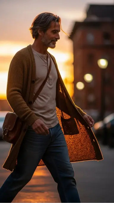 Flowy Outerwear for a Relaxed Finish