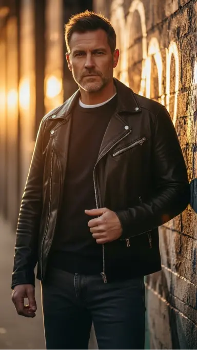 Leather Jacket for a Bold but Mature Look