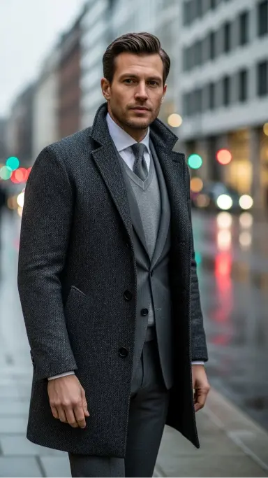 Monochrome Winter Formal Look