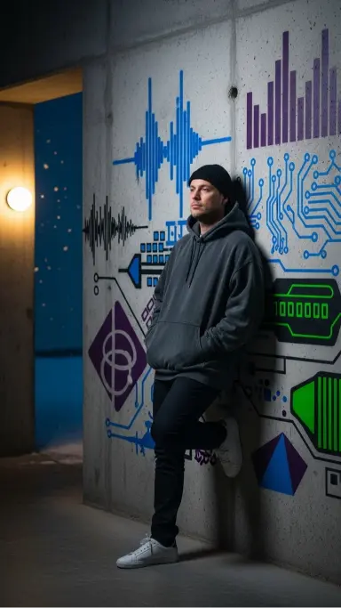 Oversized Hoodie With Beanie and Slim Pants