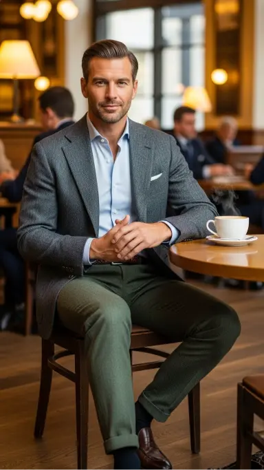 Texture Mixing with Business Casual Pieces