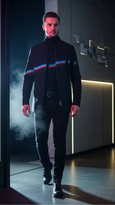 Turtleneck With Minimal Outerwear